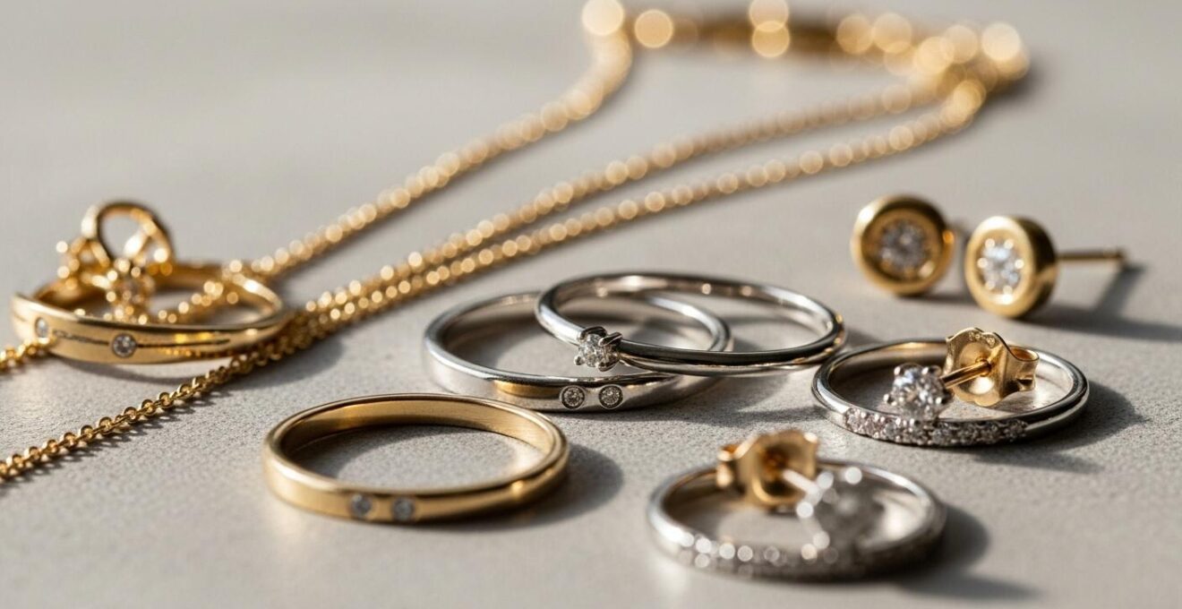 Bijoux sobres et minimalistes adaptés à un entretien d'embauche.